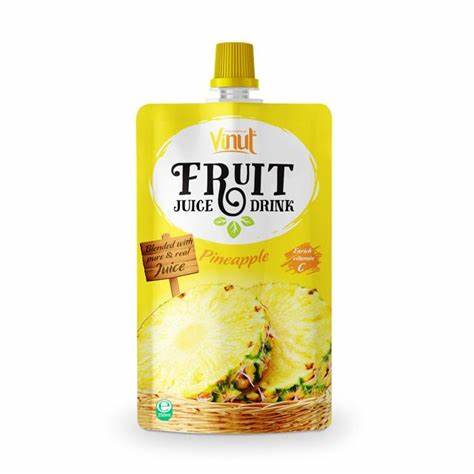 Wholesale Customized Smell Proof Mylar Standup Spout Pouches for Fruit Juice or Baby Food Featured Image