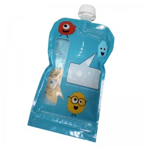 Preferential Little Green Pouch Reusable Baby Food Pouch with Spout with Your Artwork