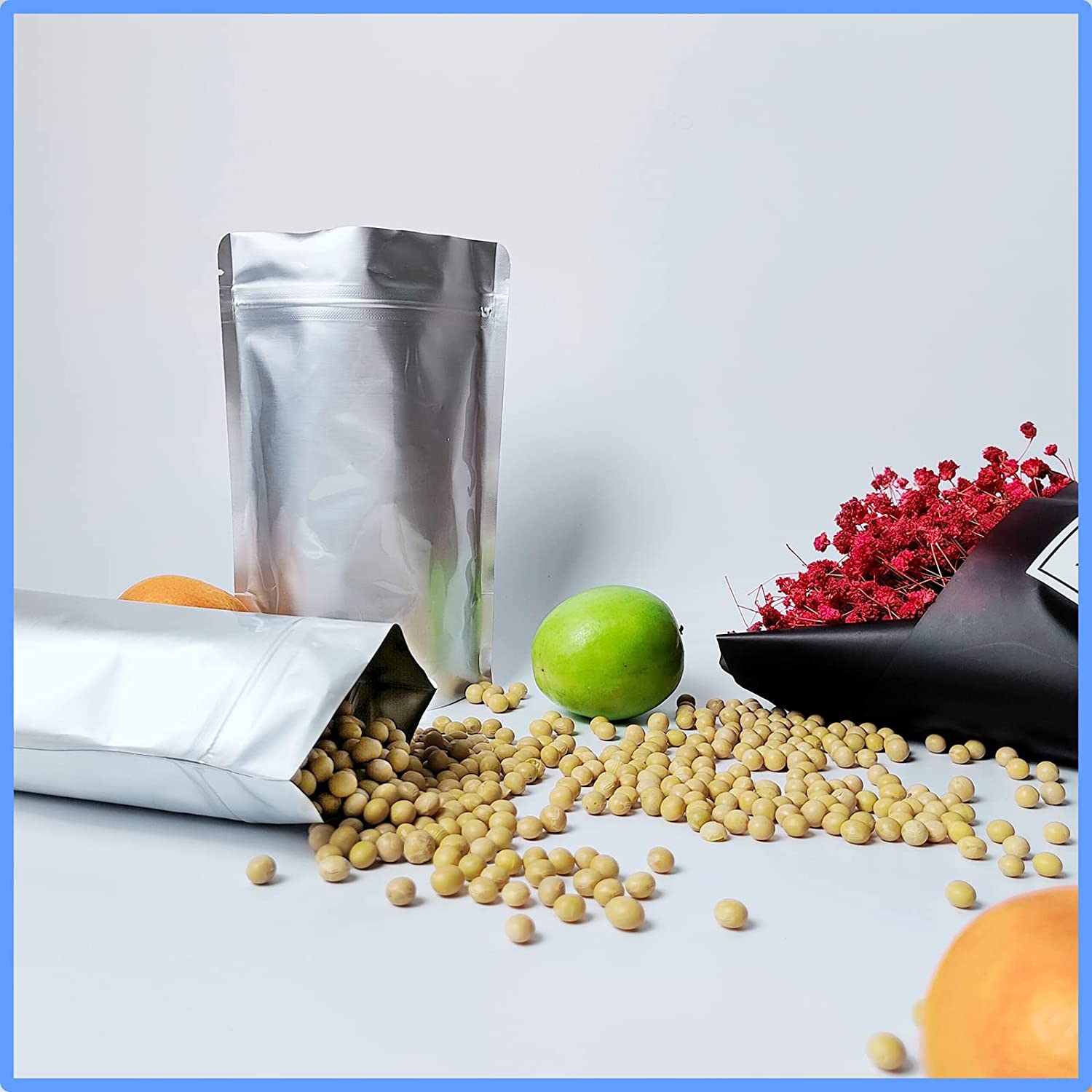 Wholesale Wholesale Metalized bags stand up plastic bag food packaging  bottom gusset stand up zipper Food packaging mylar bag resealable ziplock  bag Manufacturer and Supplier