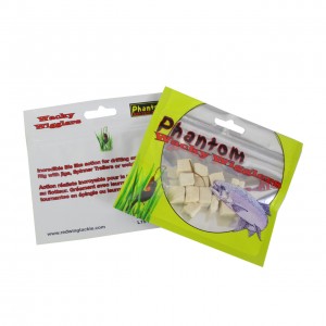 Free sample for Custom Print Soft Lure Package Waterproof Fish Bait Bags with Clear Window Fishing Pouch