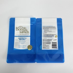 Hot-selling Flat Bottom Stand up Pouch Aluminum Foil Zip Lock Coffee Bag/ Matt Laminated Upright Food Plastic Bag