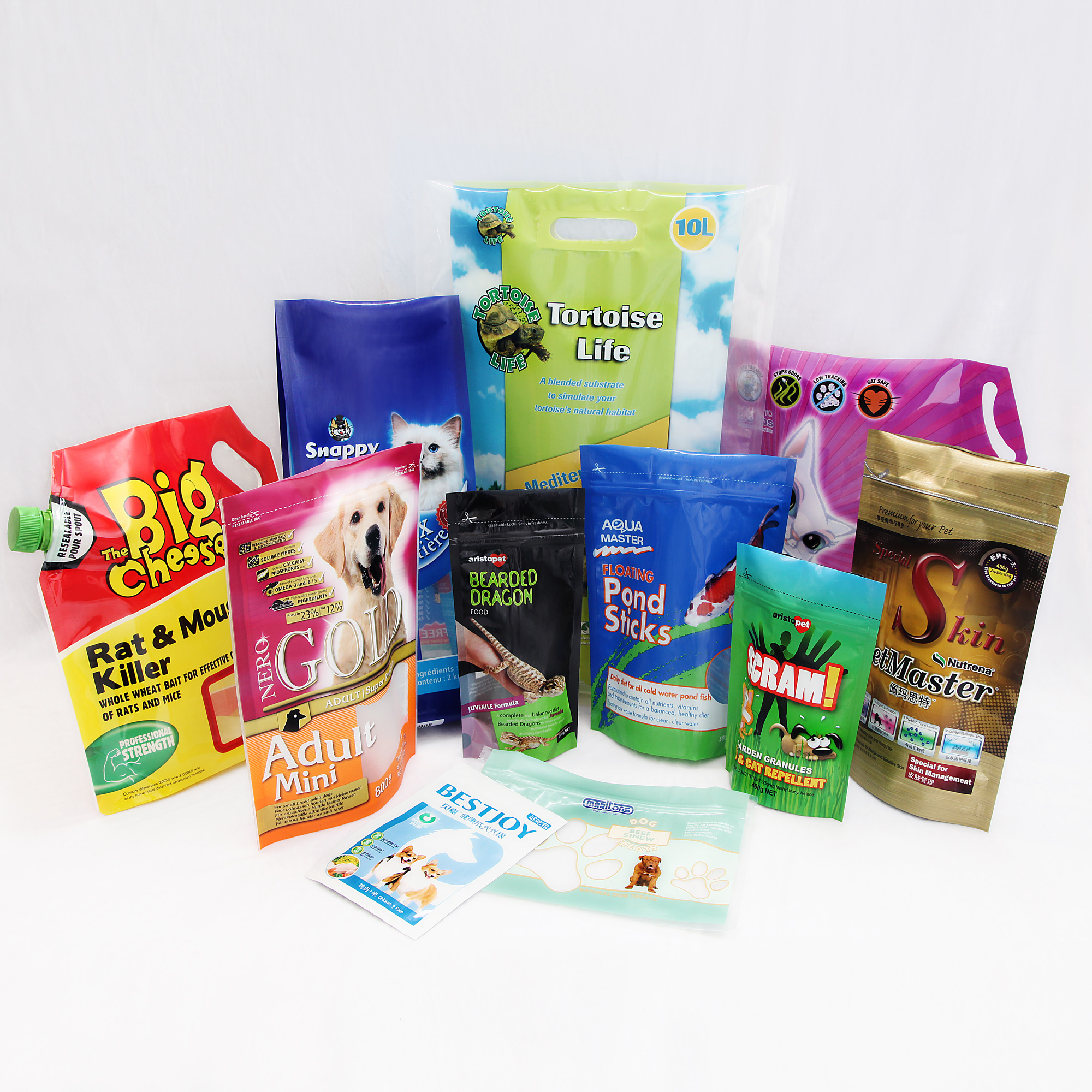 What is the feature of custom printed pet food pouch?