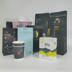 250g/500g/1kg Custom print resealable aluminum foil coffee bags smell proof flat bottom/side gusset coffee bag with valve