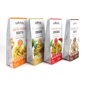 Custom Printed Flat Bottom Food Packaging 8 Side Seal Bag Flavoring Packaging Bag