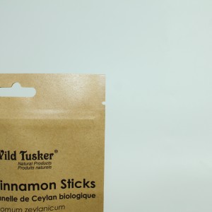 Geri Dönüşümlü Baskılı Kahverengi Kraft Kağıt Zip Kilitli Stand Up Kese Kurutulmuş Gıda / Kuruyemiş / Kurabiye Pencereli Paketleme Çantası