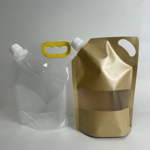 Custom 5KG Capacity Plastic Spout Pouch with Handle