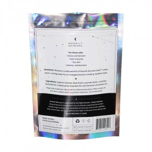 Good User Reputation for Wholesale Custom Printed Soft Touch Child Resistant Smell Proof Resealable Ziplock 3.5g Candy Holographic Mylar Bags