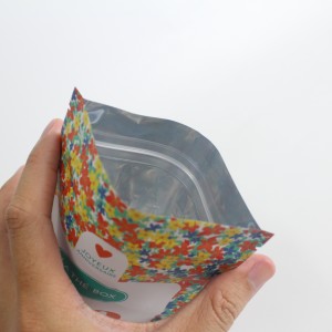 Hot sale China Custom Printed Zip Lock Biodegradable Kraft Paper Flat Bottom Coffee Tea Packaging Bag