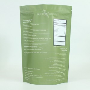 Custom Printed Standup Zipper Pouches for Snack Package