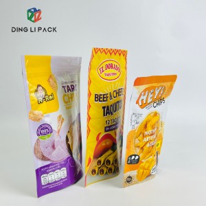 Custom Design Logo Colorful Stand Up Pouch para sa Snack