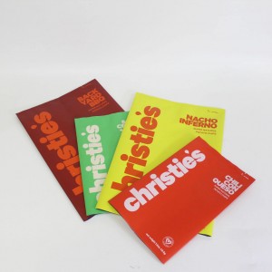 Custom Printed Back Seal Bag for Chips Snack Package Bag