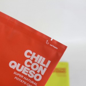 Custom Printed Back Seal Bag for Chips Snack Package Bag