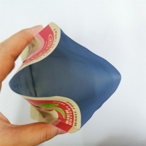Custom Printed Stand up Zipper Pouch for Food Package Bag
