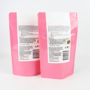 Custom Printed Bath Salt Packaging Bag Stand Up Zipper Pouch Gold Foil Stamping