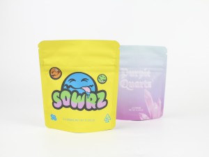 3.5g Custom Printed Smell Proof Child Resistant Mylar Bags Weed Packaging Resealable Ziplock