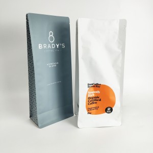 Factory Free sample Flat Bottom Pouch Custom Empty Coffee Packing Printed Packaging Bags