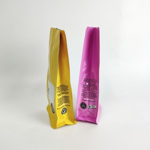 OEM/ODM Manufacturer Flat Bottom Kraft Paper Coffee/Food/Tea/Bread Packaging Bag with Valve