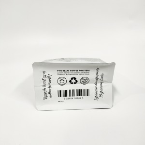 Custom na Flat Bottom Packaging na May Zipper Reusable Coffee Packaging