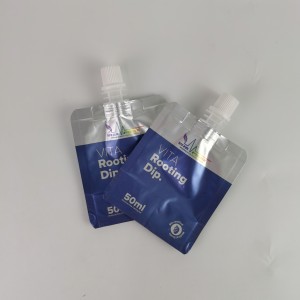 New Design Custom Printing Aluminum Foil Various Liquid Nozzle Bag Stand up Plastic Packaging Pouch with Spout
