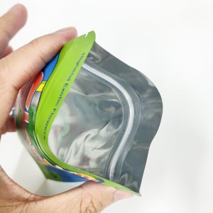 3.5g Anak Tahan Mylar Ziplock Custom Dicitak Aluminium Foil Resealable Nangtung Kantong Childproof