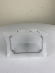 Bolsa con cremalleira de fondo plano de plástico transparente personalizado con válvula unidireccional para paquete de granos de café