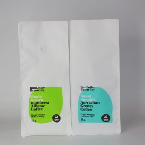 バルブが付いている注文の平底の袋再生利用できるアルミ ホイルのコーヒー包装袋