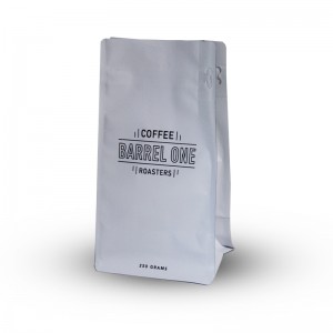 Flat Bottom Stand Up Bag Mei Easy Tear Zipper Foar Coffee Packaging Mei Valve
