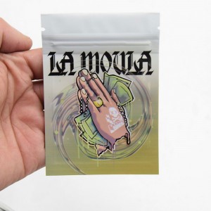 Smell proof mylar ziplock small pouch bag for weed
