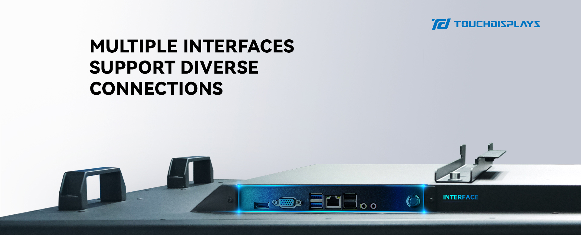 What types of interfaces are commonly used in touch solutions?