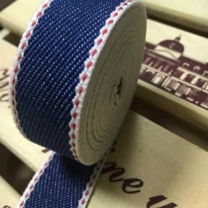 5cm denim blue elastic webbing ribbon