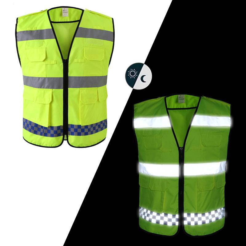 Imikhiqizo Ethrendayo I-China High Visibility Reflective Airport Traffic Safety Vest