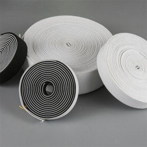 Jacquard Woven elastic tape na may custom na logo TR-KB