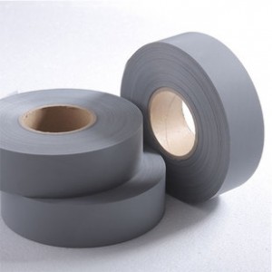 Economical grey polyester backed reflective tape TX1001