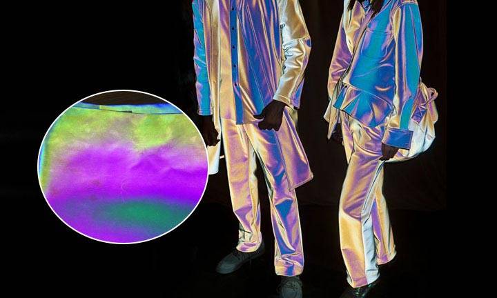 Neuer weicher holografischer reflektierender Stoff