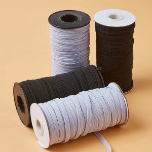 Плетена еластична плитка от полиестер и латекс за облекло