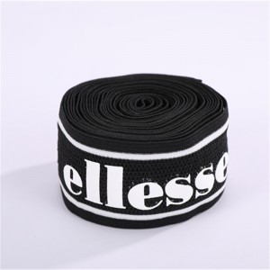 Sustainable printed jacquard elastic woven band TR-SJ16