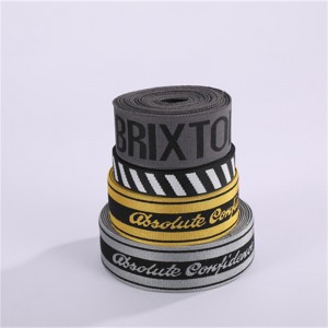 Custom na disenyo ng jacquard elastic band para sa Garment TR-SJ19