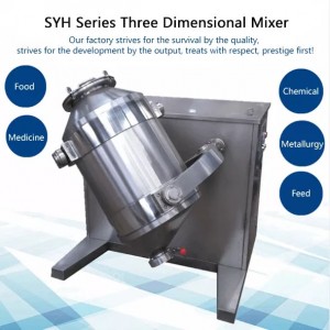 3d Mixer Pharmaceutical Food Rotating Drum Powder Mixer