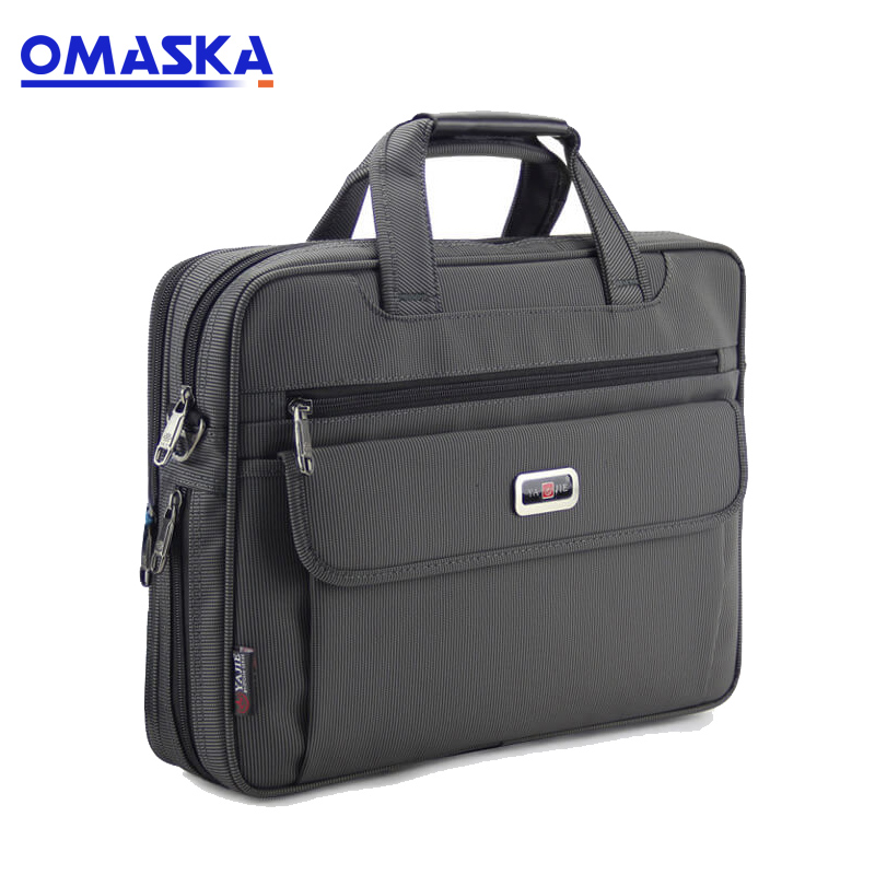 OEM/ODM Supplier 4 Wheels Waterproof Oxford Bags - Factory direct nylon business package horizontal version of the briefcase shoulder bag briefcase Messenger bag custom – Omaska