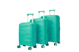 Double Wheels Multiple Color Pp 3pcs Set Luggage