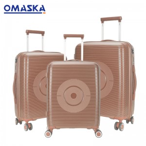 Omaska new design circle pattern pp luggage set #80010