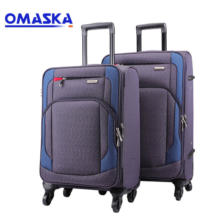 Factory Cheap Abs Luggage Suitcase - Soft Nylon Custom Travel Carry On Trolley Suitcase – Omaska