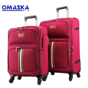 2020 New OMASKA 4 wheels 20 24 28 32 nylon trolley waterproof soft luggage set
