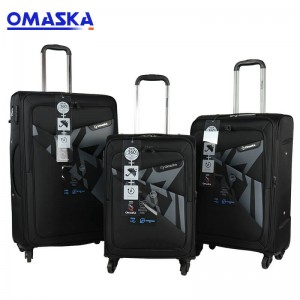 Low price for Custom Suitcase - Omaska luggage factory nice quality spinner wheel wholesale custom luxury 3 piece luggage set – Omaska