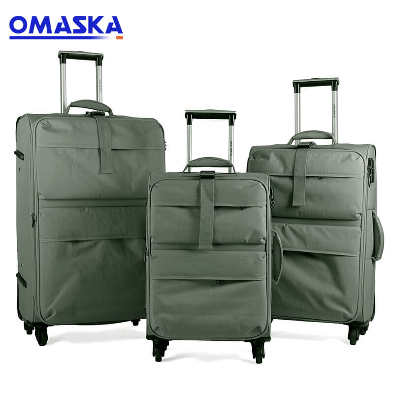 OEM China Travel Bag Suitcase - Nice quality new design factory wholesale custom 3 pcs set nylon vintage suitcase sets – Omaska