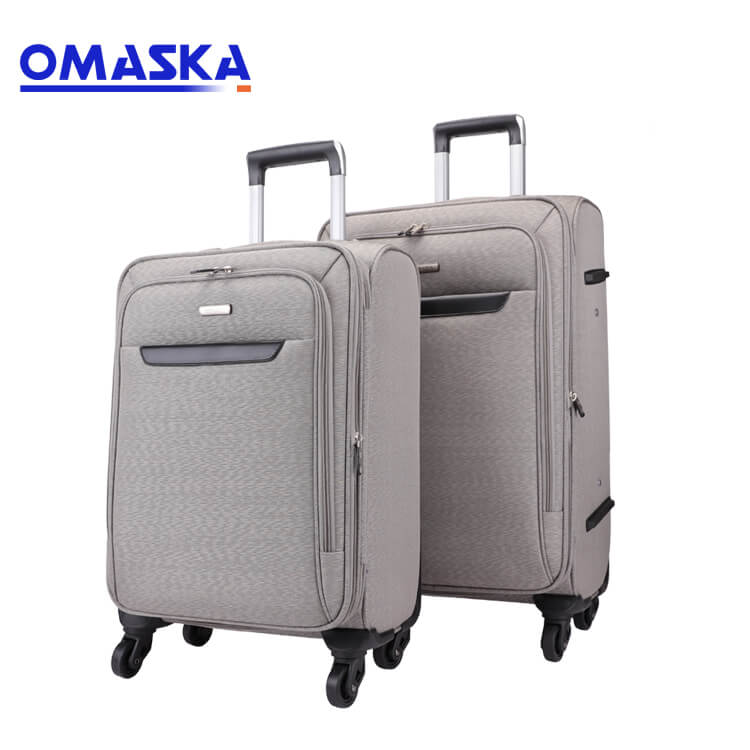 2021 Latest Design  High Quality Luggage - Wholesale design logo office business 4 wheeled 3 pieces trolley luggage bag sets suitcase  – Omaska