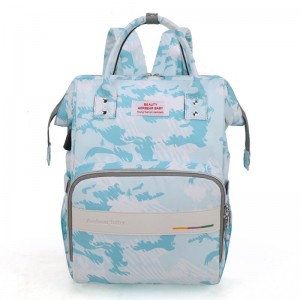 OMASKA Diaper Bag Ransel sareng Portabel Ngaganti Pad Kantong Orok Unisex Besar Multipurpose Travel Back Pack pikeun Ibu Bapa #HS2015-2