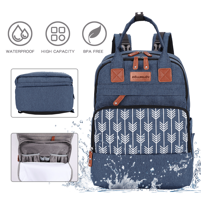OMASKA multifunctional waterproof custom baby diapers bags nappy diaper backpack mommy travel bag maternity mummy baby diaper bag 21024# Featured Image