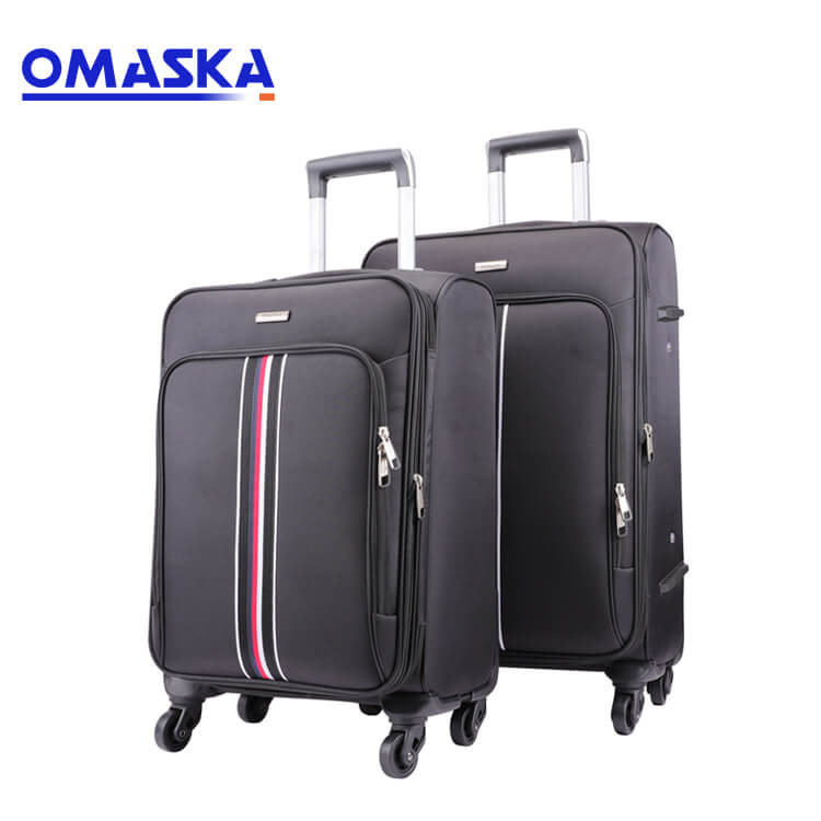 Factory Cheap Hot Pc Spinner Luggage - Wholesale New Style Business Waterproof Black Fabric Soft Travel Luggage Set – Omaska