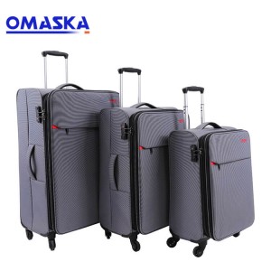 2021 China New Design Women Travel Luggage - Grey color super light TSA lock trolley bag – Omaska